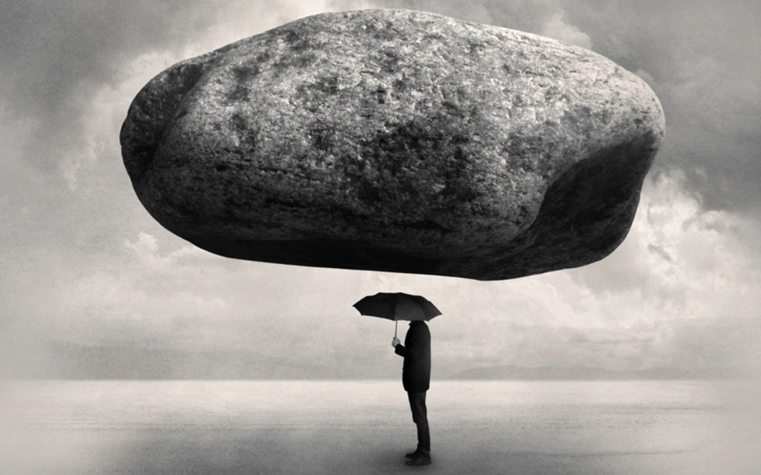 O homem que usou um guarda-chuva para parar uma pedra…